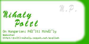 mihaly poltl business card